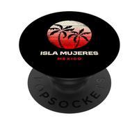 Ilsa Mujeres Messico Retro Tramonto Playa Norte Riviera Maya PopSockets PopGrip Adesivo