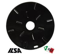 ILSA PIASTRA RADIANTE SPARGIFIAMMA GRANDE IN GHISA SMALTATA ITALY 21cm