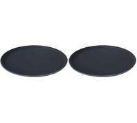 ILSA Vassoio antiscivolo, rotondo, polipropilene, cm 35,5 (Confezione da 2)