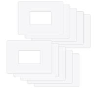 ilSALVAMURO® - 10 SALVAMURO SALVAPERETE TRASPARENTI ad incastro per interruttori RETTANGOLARI a 1,2,3 MODULI spessore 1 mm rigidi per placchette interruttori - Proteggi muro (Conf. 10pz)