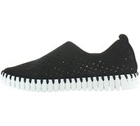 Ilse Jacobsen HORNBÆK | Scarpe Basse da Donna | Sneaker in Microfibra Riciclata e Suola in Gomma Naturale Antiscivolo | Tulip3275 | Leggere Traspiranti | Eco-Friendly | Nero | 40