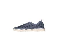 Ilse Jacobsen HORNBæK Tulip3275 - Scarpe basse da donna con materiale in microfibra riciclata e suola in gomma naturale antiscivolo, leggere, traspiranti, ecologiche, Grigio/Blu, 41 EU