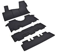 ilTappetoAuto by Fabbri 3 - Tappeti Gomma anteriori e 2/3 fila e baule Compatibile con Transporter T7 Multivan 8 posti L1