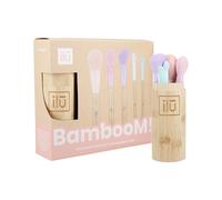 Ilū Make Up Bamboom Brush 5pz+Tube Set - set 5 pennelli+contenitore