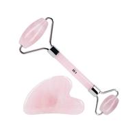 Ilū Make Up Rose Quartz Gua Sha Stone Rose Quarz Facial Roller