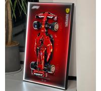 iLuane Pannello da parete per Lego Technic Ferrari SF-24 F1, kit da costruzione 42207 con luci a LED, montaggio a parete, decorazione per casa o ufficio (auto non inclusa)