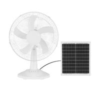 Iluminashop 309563 Ventilatore da tavolo solare 20W bianco