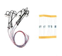 iluminazioni pubbliche della scala LED di 10pcs N per le lampade della testa rotonda delle ferrovie di modello 45mm compatibili con le disposizioni di HO OO