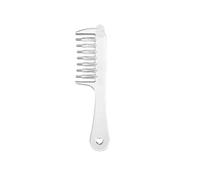 Ilumos Pettine applicatore for cuoio capelluto da 2 pezzi con massaggio con sfera a rullo for dispenser di liquidi for la cura dei capelli(Transparent)