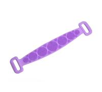 Ilumos Scrubber for la schiena in silicone da 3 pezzi con manico for il massaggio detergente for il corpo del bagno doccia(PURPLE)