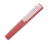 Ilumos Set di pettini for taglio professionale da 3 pezzi: pettine da parrucchiere a denti lunghi durevole for stilisti e uso in salone(Pink)