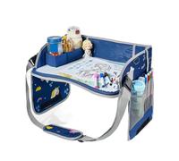 Ilumos Travel Tray Car Seat Activity Board Portable Drawing Board(Navy Blue Horse)