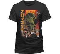 Ilustrata Studio: The Broccozilla Black (T-Shirt Unisex Tg. L) -