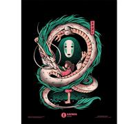 Ilustrata The Girl E The Drag Col Prnt Printed Art Pyramid International