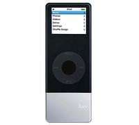 iLuv I602BLK - Batteria ricaricabile agli ioni di litio per iPod Nano con cover in silicone e adattatore