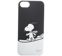 iLuv ICA7H383BLK, Custodia Rigida Snoopy Sport Serie I per iPhone 5, Nera