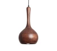 ILUZZIA Lampada a sospensione Legno Gatik ILUZZIA E27 Marrone