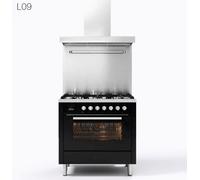 Ilve Cucina L09 Pro Line L09FWM3 piano cottura 6 fuochi con fry top da 90 cm