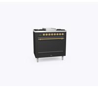 Ilve Cucina P09N da incasso Nostalgie P09FQNE3 forno cieco e piano cottura 6 fuochi con fry top da 90 cm