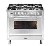 Ilve Cucina P09W Professional Plus P096DWE3 piano cottura 6 fuochi con dual da 90 cm
