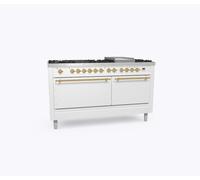 Ilve Cucina P15N da incasso Nostalgie P15FDQNE3 doppio forno cieco e piano cottura 9 fuochi con fry top e dual da 150 cm