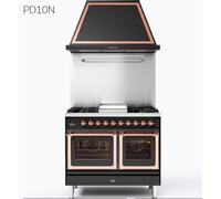 Ilve Cucina PD10N da incasso Nostalgie PD10FNE3 doppio forno e piano cottura 6 fuochi con fry top da 100 cm