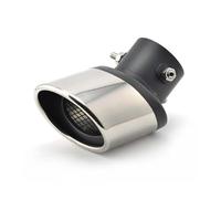 ILWIYRHNL Terminale di Scarico per Citroen DS/DS 3 / DS 3 Crossback/DS 4 / DS 5 /DS6/ DS 7 /DS 9, Codino di Scarico Universale in Acciaio Inox, Punta di Scarico Ovale Cromata Sportiva