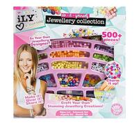 ILY - Kit per la creazione di gioielli fai da te per ragazze, oltre 500 perline, filo dell'amicizia, clip per orecchini e altro ancora, per realizzare collane, bracciali e orecchini, kit creativo per