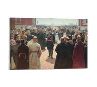 Ilya Repin-Zar Alessandro III riceve funzionari del governo locale a Petrovsky Palace (1886) Opere d'arte su tela poster stampa artistica da parete