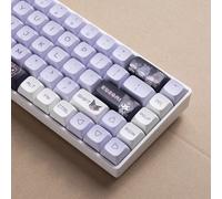ILYCHEEGAMI PBT Dye sub Keycap Cute Cartoon XDA keycaps Set di keycaps viola Tastiera personalizzata ragazza per interruttori Gateron Kailh Cherry Mx layout ANSI keycaps meccanici personalizzati
