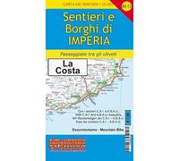 IM-13 sentieri e borghi di Imperia, San Lorenzo al Mare, Diano, San Bartolomeo, Cervo. Carta dei sentieri di Liguria 1:25.000