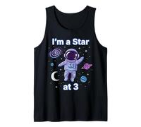 I'm 3 Space 3 ° Compleanno 3 Anni Canotta