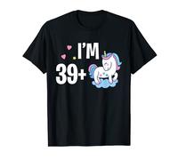 I'm 39 Plus 1 - 40th Birthday Unicorn Medio Finger Gift Maglietta