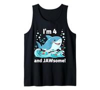 I'm 4 And Jawsome Shark 4th Birthday for Kids Canotta