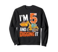I'm 5 And Digging It Excavator Fun Felpa