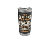 I'm A Bartender Not A Dog... Divertente Bartending Cool Bartender Bicchiere termico in acciaio inox doppia parete