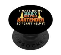 I'm A Bartender So I Can't Help It Bartending Alcoholic PopSockets PopGrip Adesivo