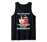 I'm A Big Deal It's My Birthday Funny Bday Pig Celebration Canotta