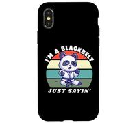 I'm A Blackbelt Just Sayin, Panda Karate, Panda di arti marziali Custodia per iPhone X/XS