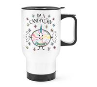 I'M A Candycorn Viaggio Tazza con Manico - Divertente Caramelle Unicorno Magico