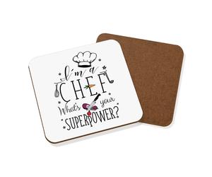 I'M A Capocuoco Cosa C'È Your Superpower Sottobicchiere - Divertente Cuoco