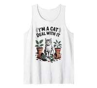 I'm A Cat Deal With It Pianta per gatti Piante per gattini Amante dei gatti Canotta