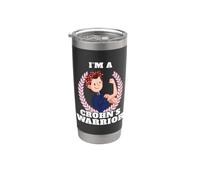I'm a Crohns Warrior Crohns Disease Awareness Bicchiere termico in acciaio inox doppia parete