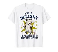I'm a Delight Don't Question It Funny Opossum Tee Maglietta