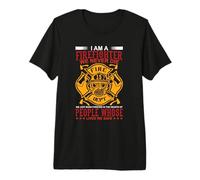 I'm A Firefighter We Never Die Proud Firefighters Maglietta Premium