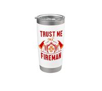 I'm A Fireman Firefighter Proud Firefighters For Men Bicchiere termico in acciaio inox doppia parete