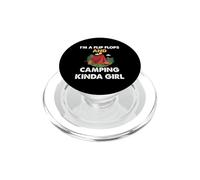 I'm A Flip Flops And Camping Kinda Girl Camper Adventure PopSockets PopGrip per MagSafe