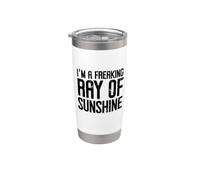 I'm a Freaking Ray of Sunshine Little Ray Sarcastic Sunshine Bicchiere termico in acciaio inox doppia parete