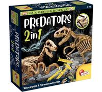 I'm a Genius Predators 2 in1 Kit di Paleontologia Scoperta T-Rex e Velociraptor