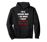 I'm a Grown Man I Do What... My Coton de Tulear Wants Humor Felpa con Cappuccio